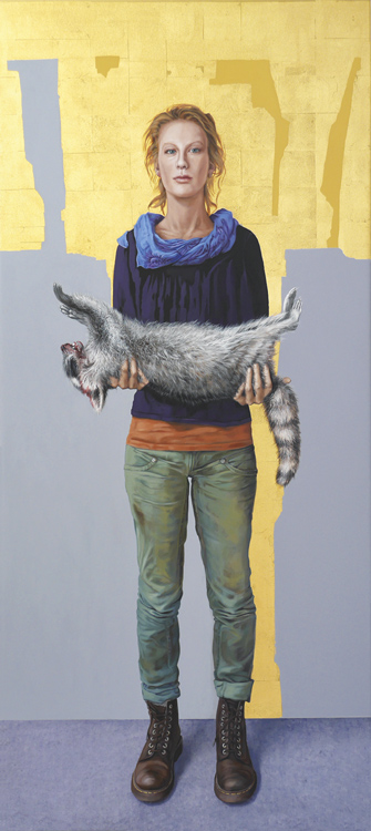 Pieta mit Waschbär